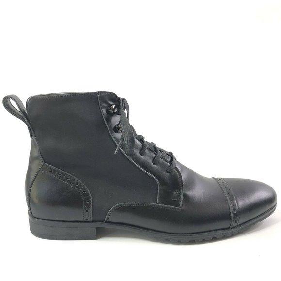 Steve Harvey Other - Steve Harvey Mens Black Ankle Boots Sz 13 Lace Up